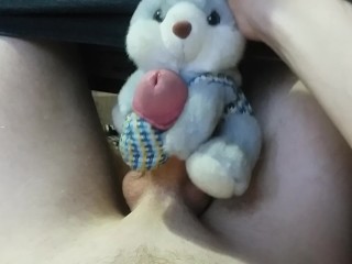 Plush Bunny Helped Me Cum - Objurgate In The Air Puristic Toy